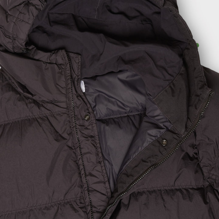 Stone Island sort dunjakke med skjulte lommer