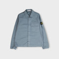 Stone Island Stretch Organic Cotton Twill Overshirt I Light Blue