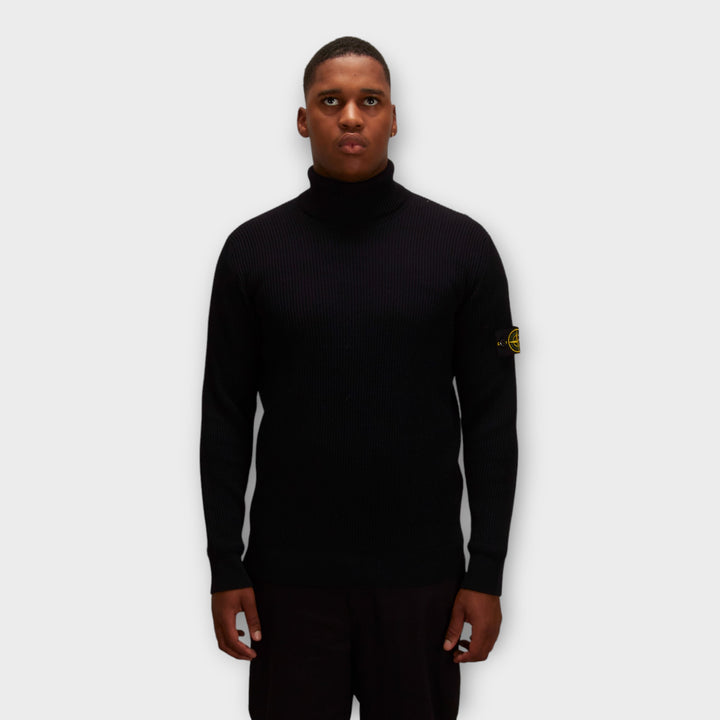 Stone Island 552C2 Rib Knit Turtleneck I Navy