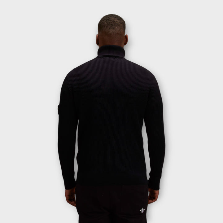 Stone Island 552C2 Rib Knit Turtleneck I Navy