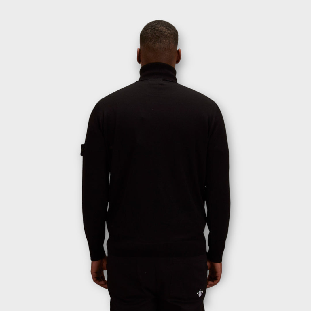 Stone Island 525C4 Strik Turtleneck I Sort