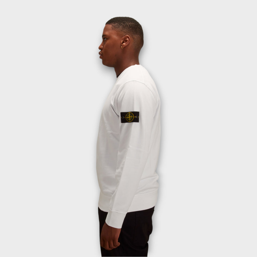 Stone Island K1S156100044 Felpa Crewneck i Hvid