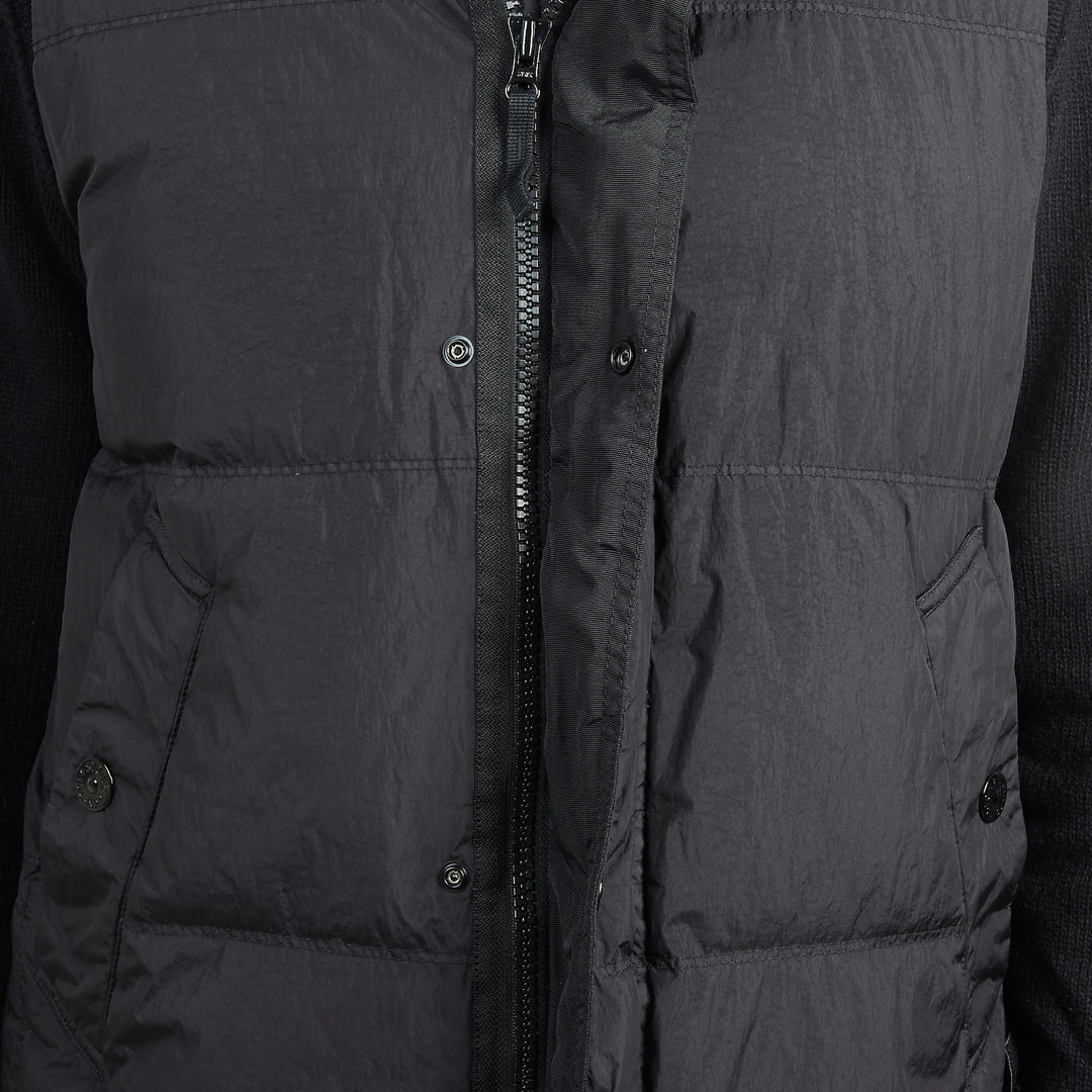Stone Island Wind-Resistant Crinkle Reps Nylon Vest i Sort
