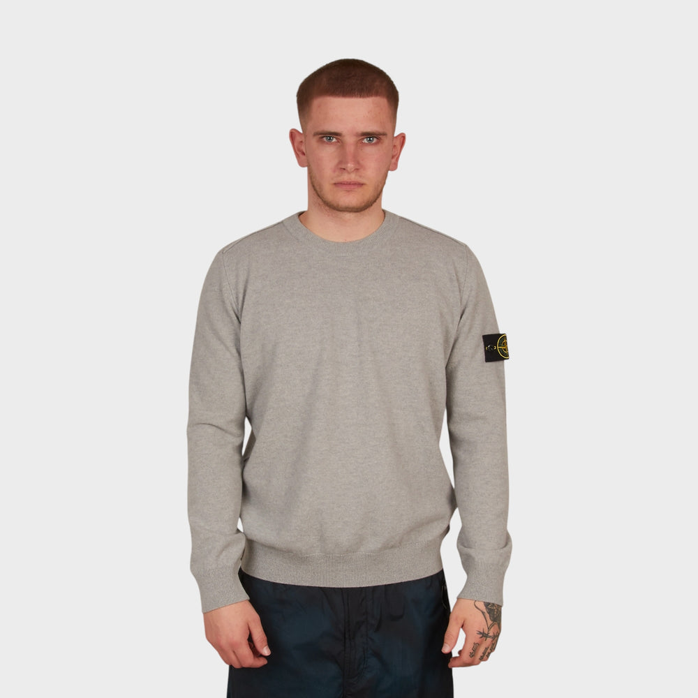 Stone Island Wool Crewneck Jumper i Grey