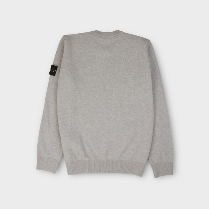 Stone Island Wool Crewneck Jumper i Grey