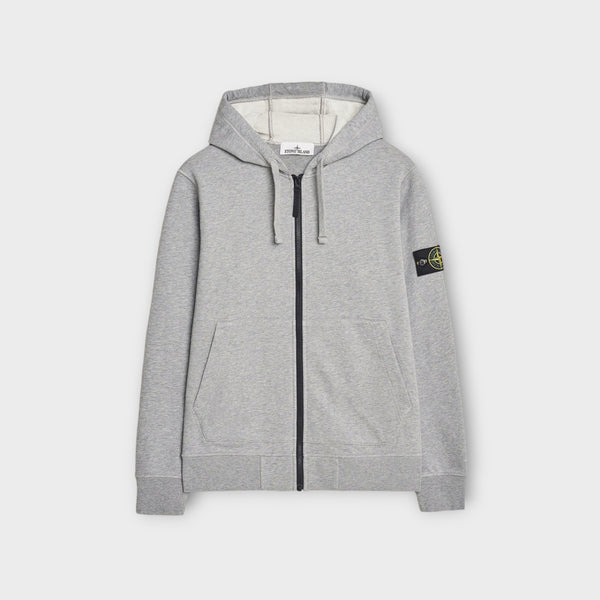Stone Island 64251 Zip Hoodie In Grey Le fix