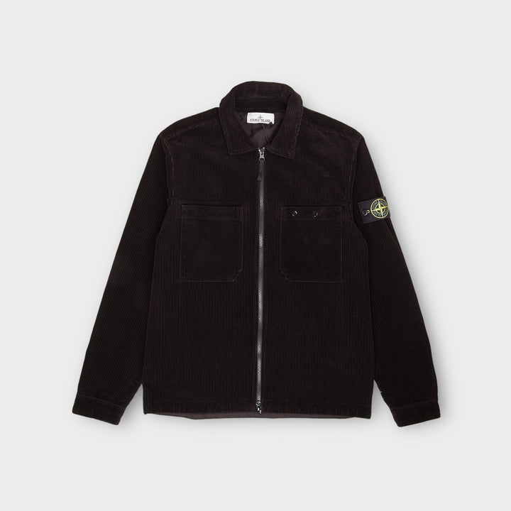 Stone Island 11604 Corduroy Overshirt I Sort