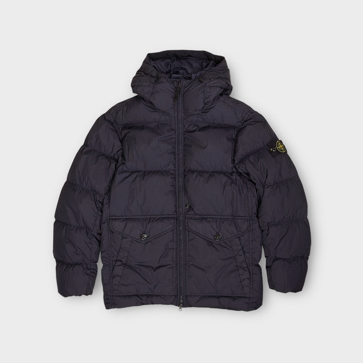 Stone Island 40723 Garment Dyed Crinkle Reps R-New Down In Navy