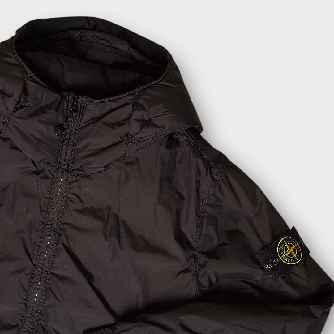 Stone Island 40823 Garment Dyed Crinkle Reps In Black