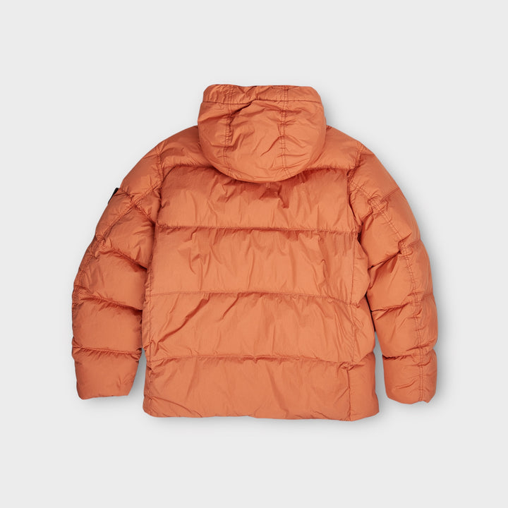 Stone Island 40723 Garment Dyed Crinkle Reps R-New Down In Orange