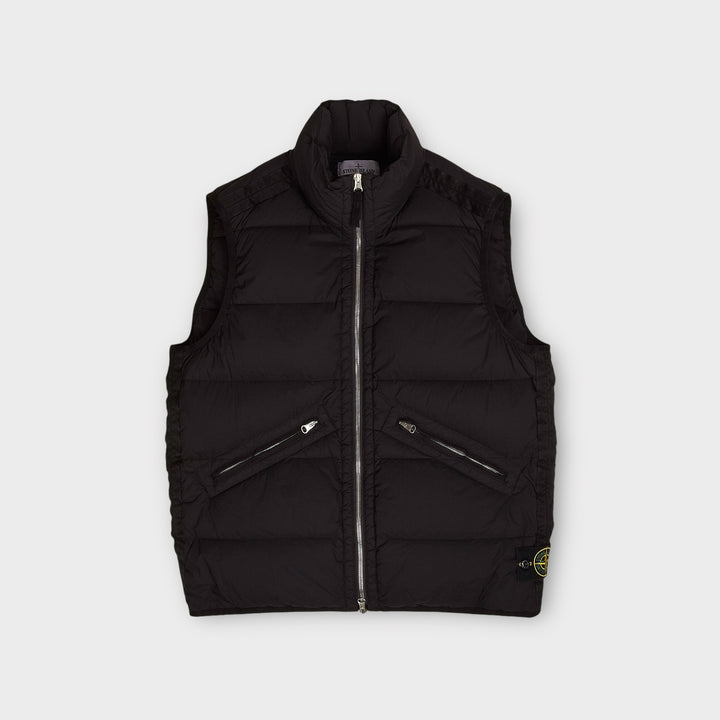 Stone Island G0828 Seamless Tunnyl Nylon Down-tc Vest I Sort