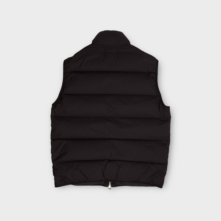 Stone Island G0828 Seamless Tunnyl Nylon Down-tc Vest In Black