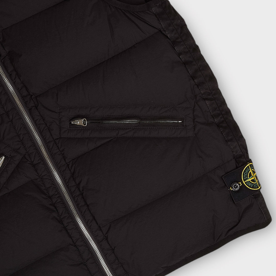 Stone Island G0828 Seamless Tunnyl Nylon Down-tc Vest I Sort