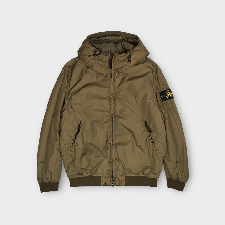 Stone Island 40823 Garment Dyed Crinkle Reps I Grøn