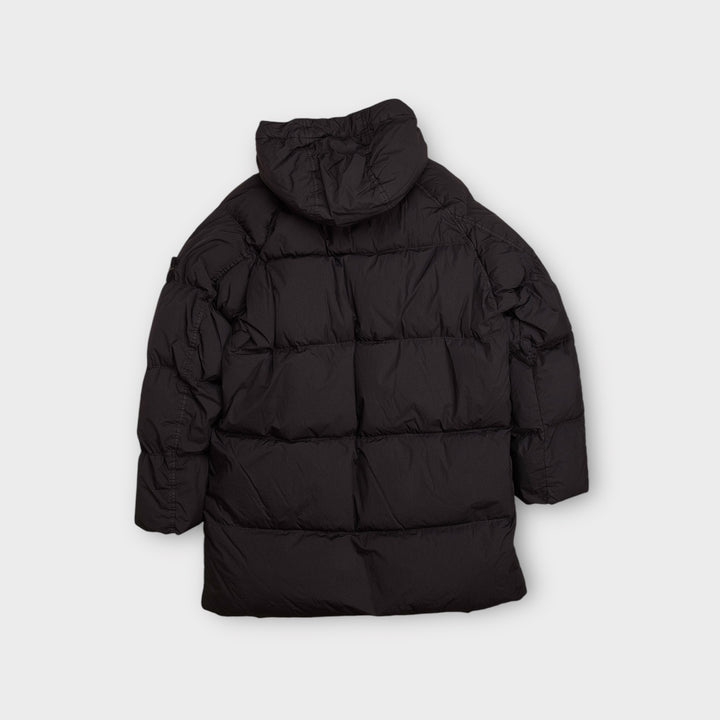 Stone Island 70123 Garment Dyed Crinkle Reps Down Jacket In Black