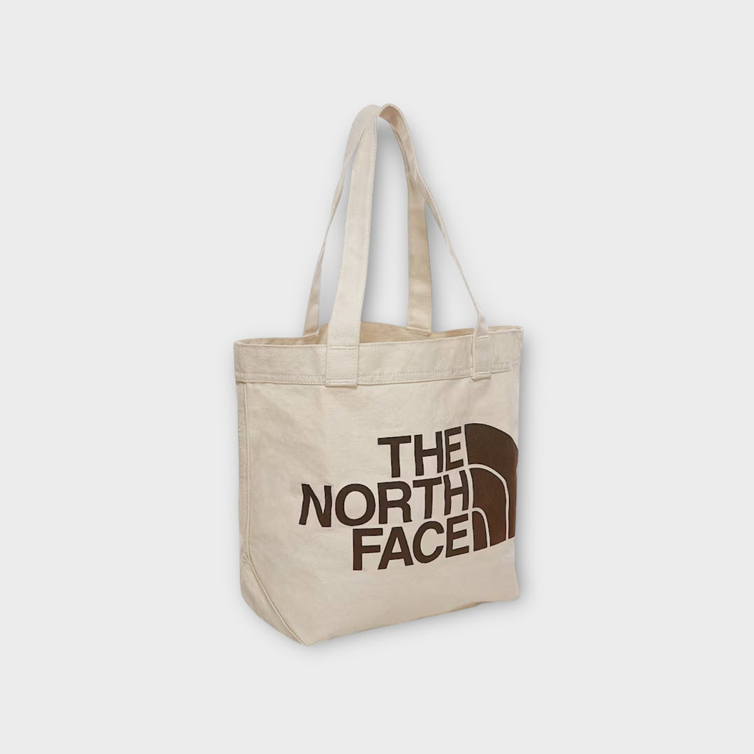 The North Face Cotton Tote i Weimaraner Brown.