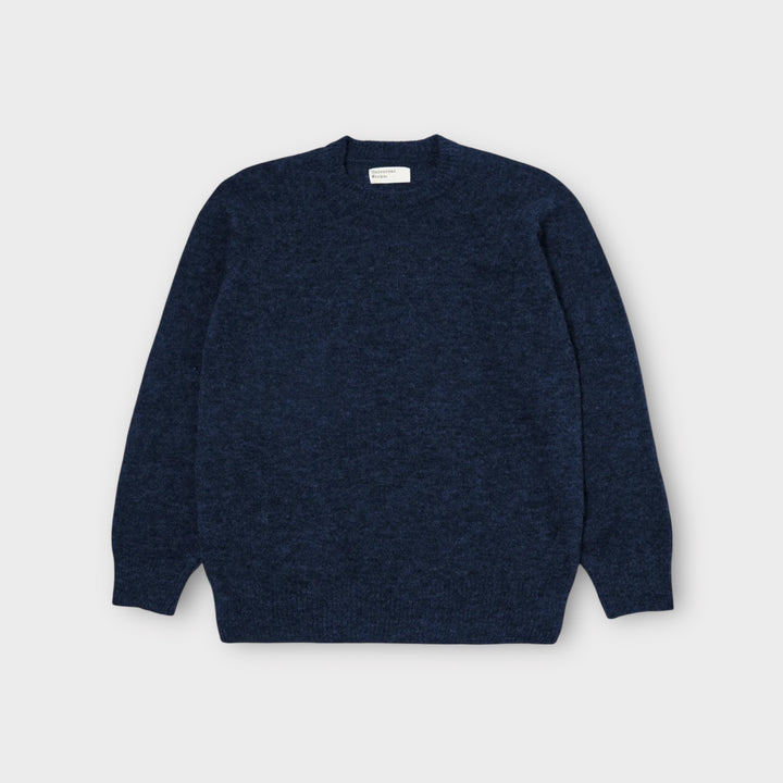Detalje af Universal Works Alpaca Wool Strik i Navy