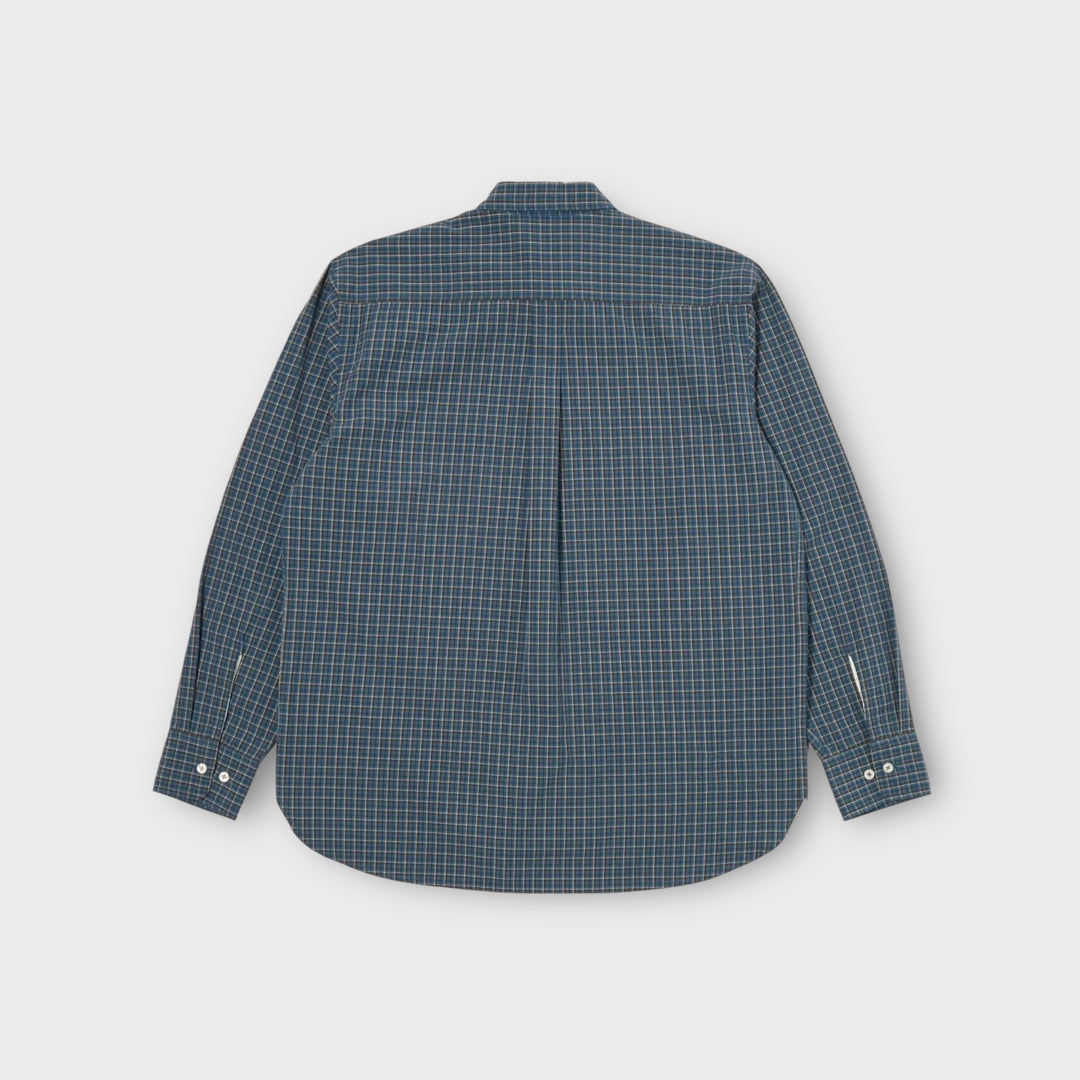 Blå ternet skjorte fra Universal Works til herre