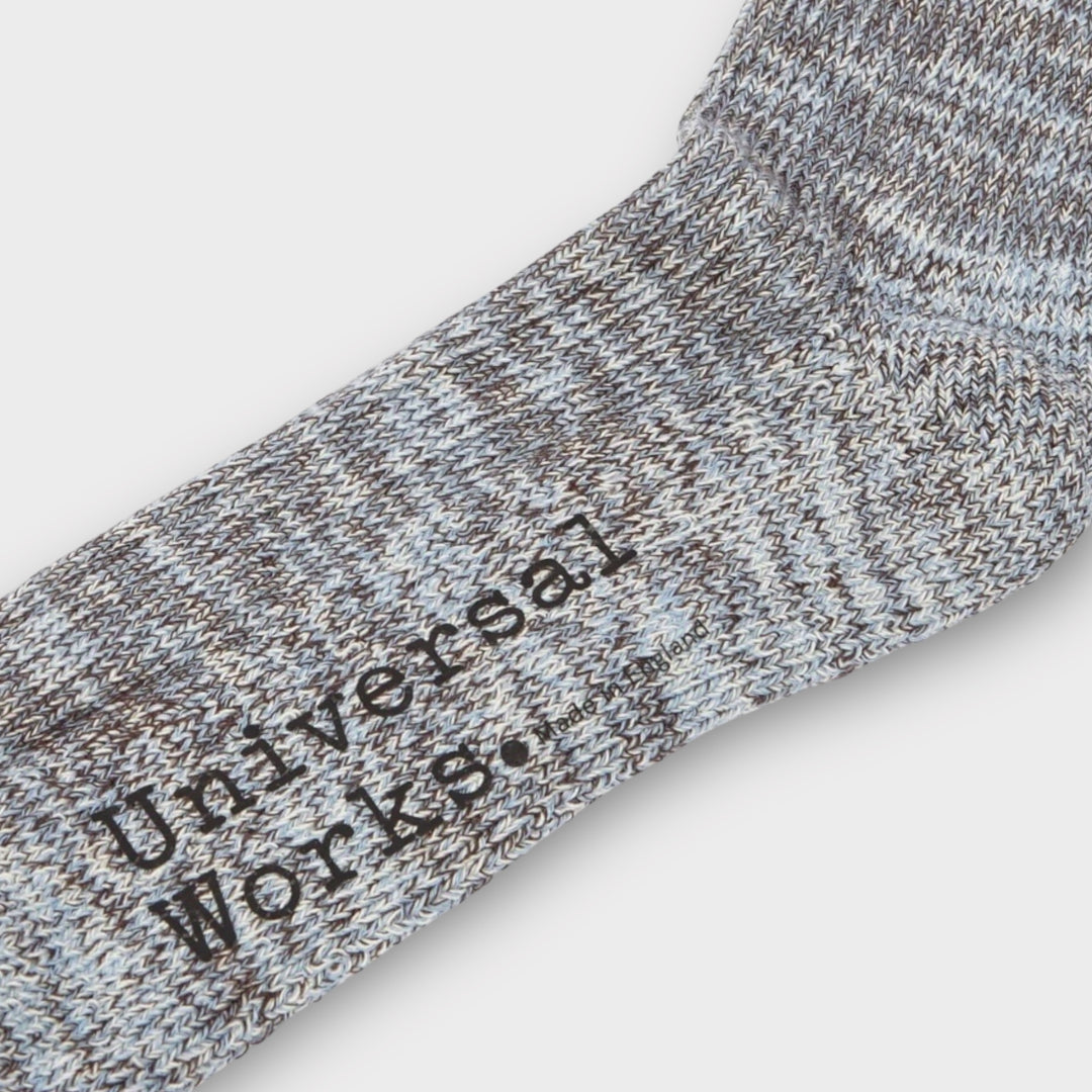 Blå stribede strømper fra Universal Works til herre