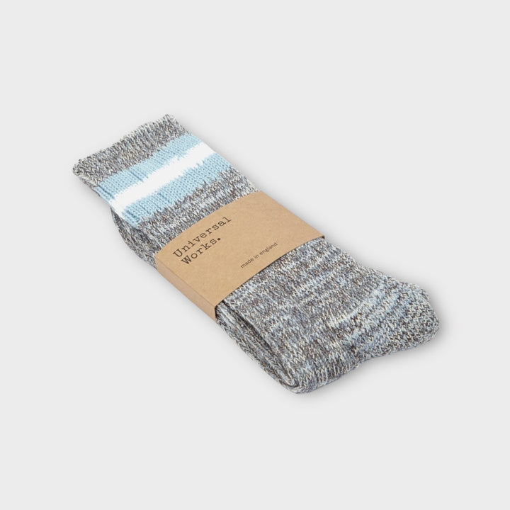 Detalje af Universal Works Everyday Strømper i Cornish Blue