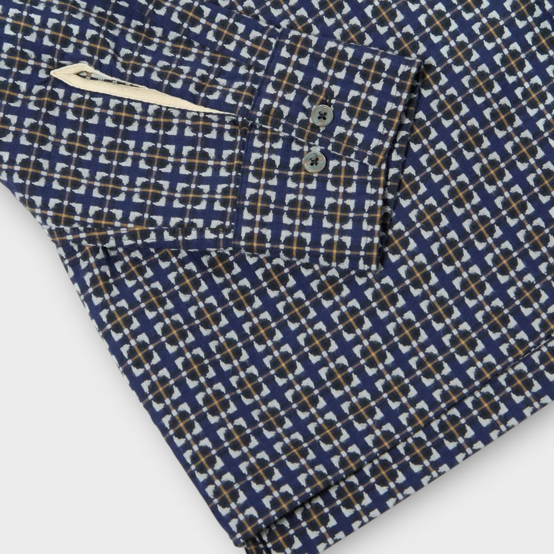 Universal Works Navy Camp Skjorte stylet med bukser