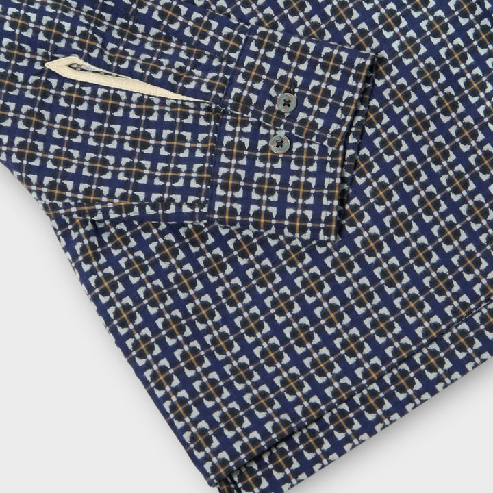 Universal Works Navy Camp Skjorte stylet med bukser