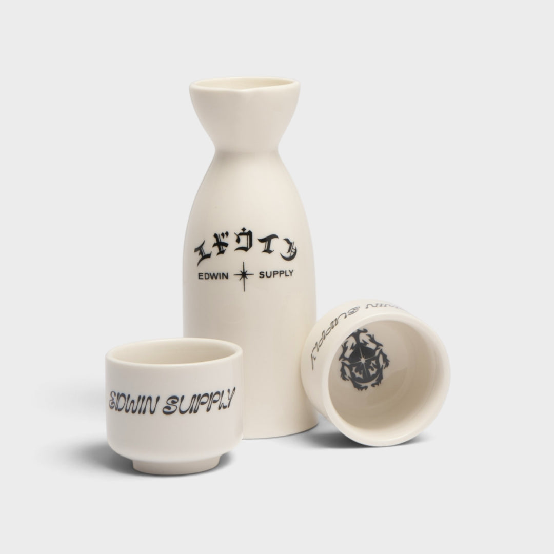 Edwin Sake Set I Hvid