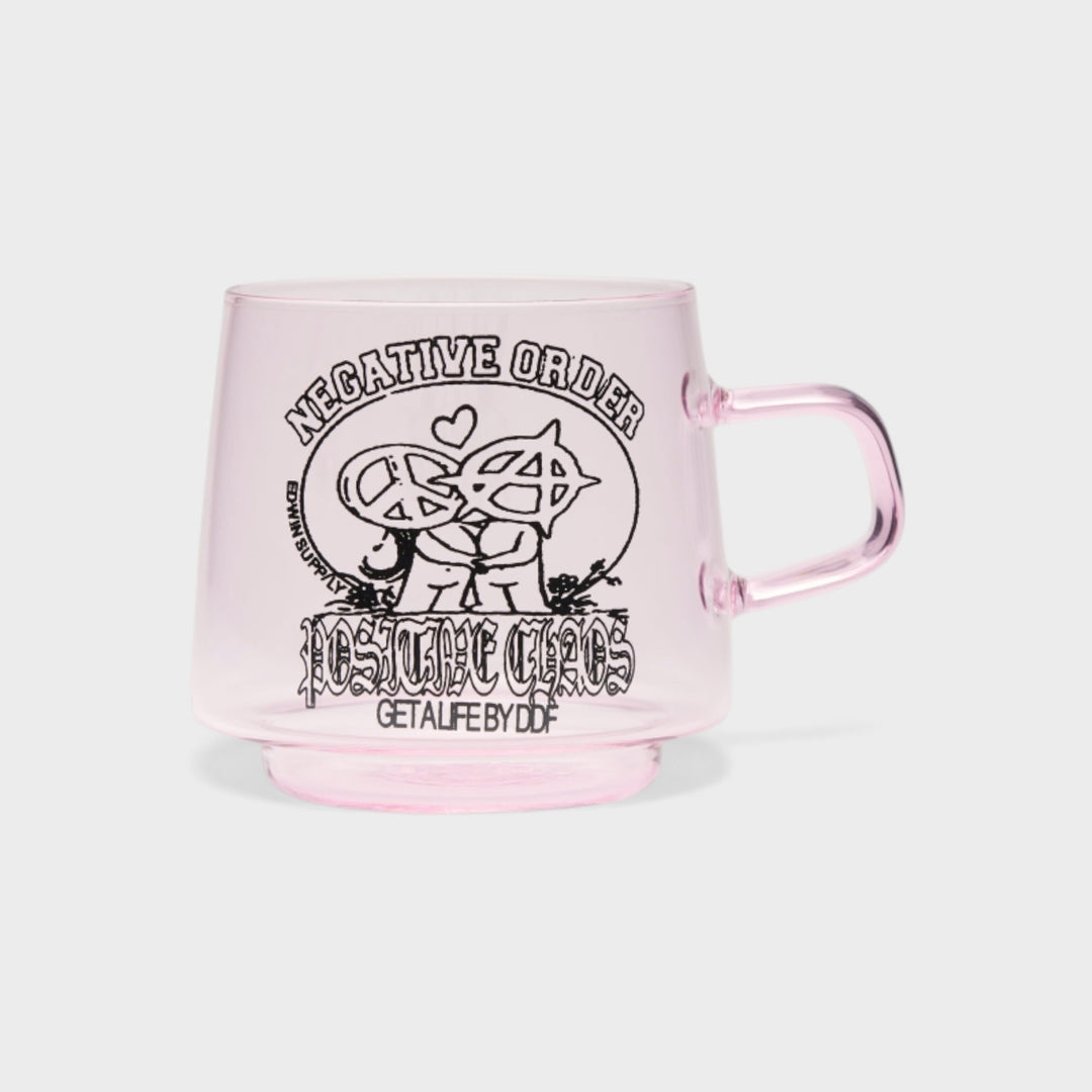 Edwin Glass Coffee Cup I Pink
