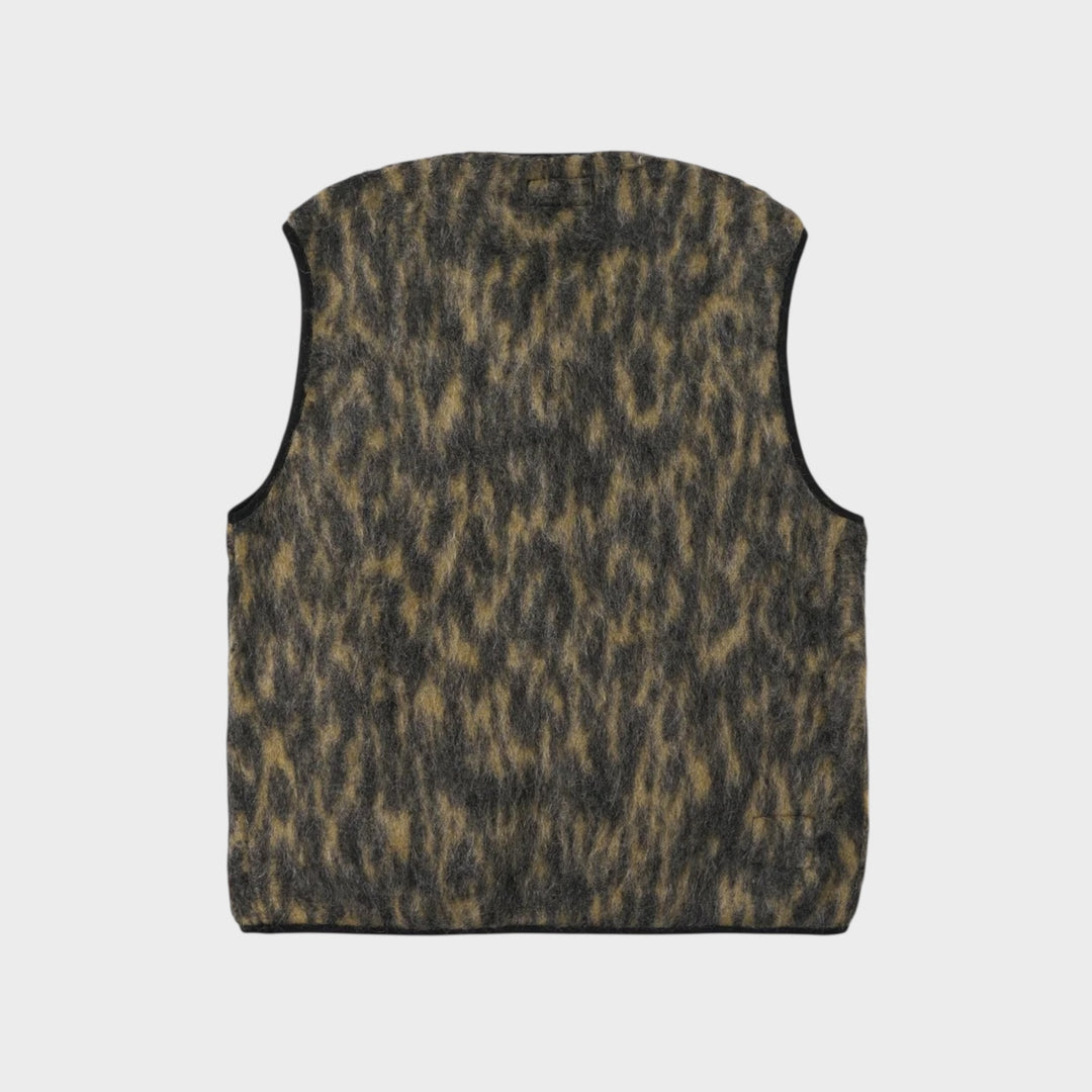 Zip Dolce fleece vest i mørkegrå – Universal Works nyhed herre men