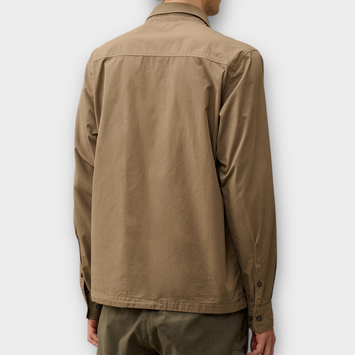 C.P. Company Zip Overshirt I Walnut