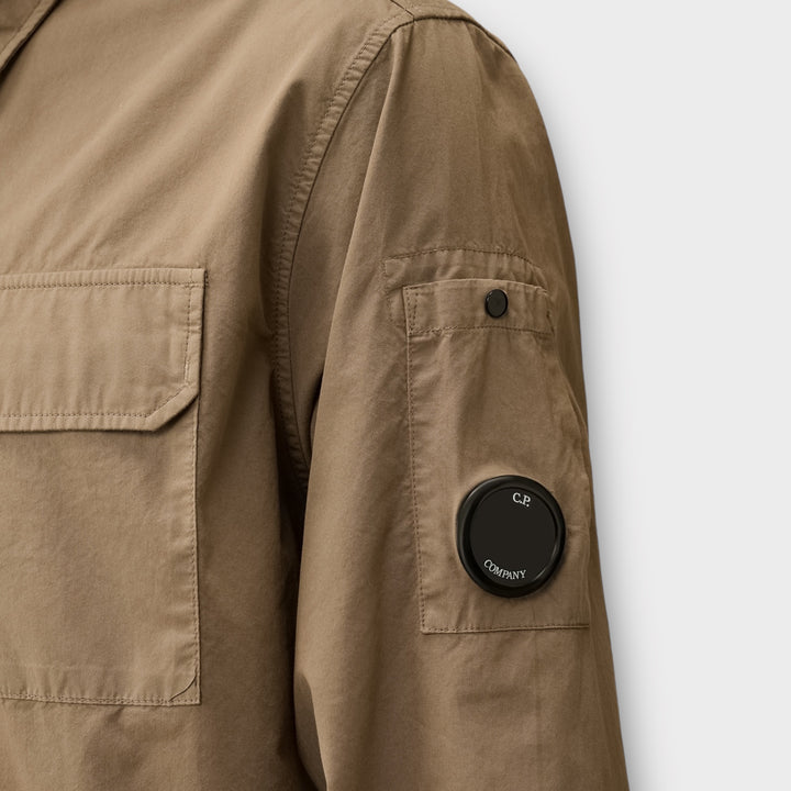 C.P. Company Zip Overshirt I Walnut