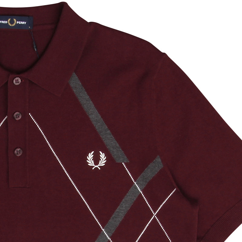FRED PERRY ARGYLE STRIKTED POLO - Le Fix