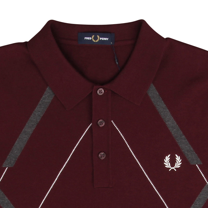 FRED PERRY ARGYLE STRIKTED POLO - Le Fix