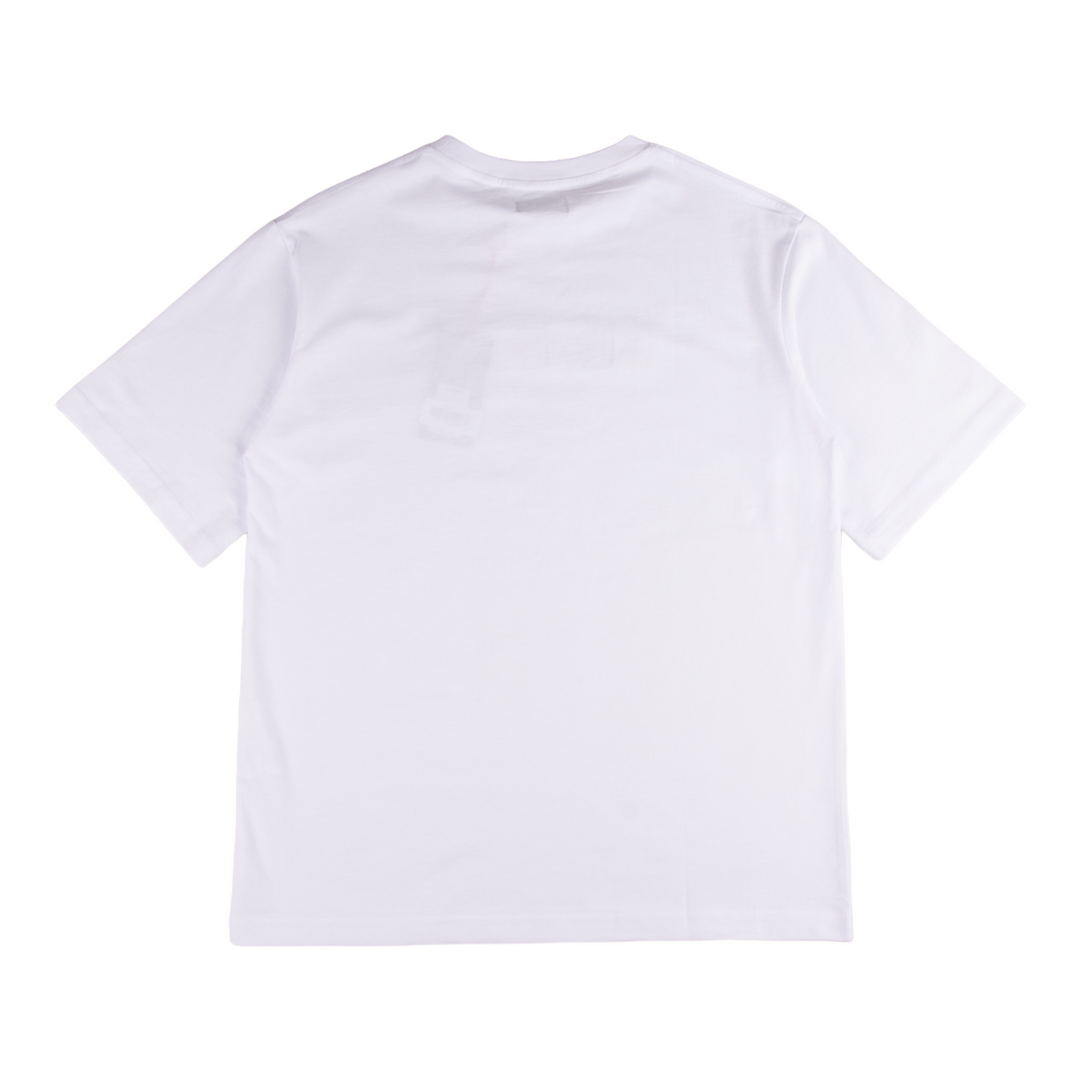 Le Fix Stencil Terry Box T-shirt I Hvid