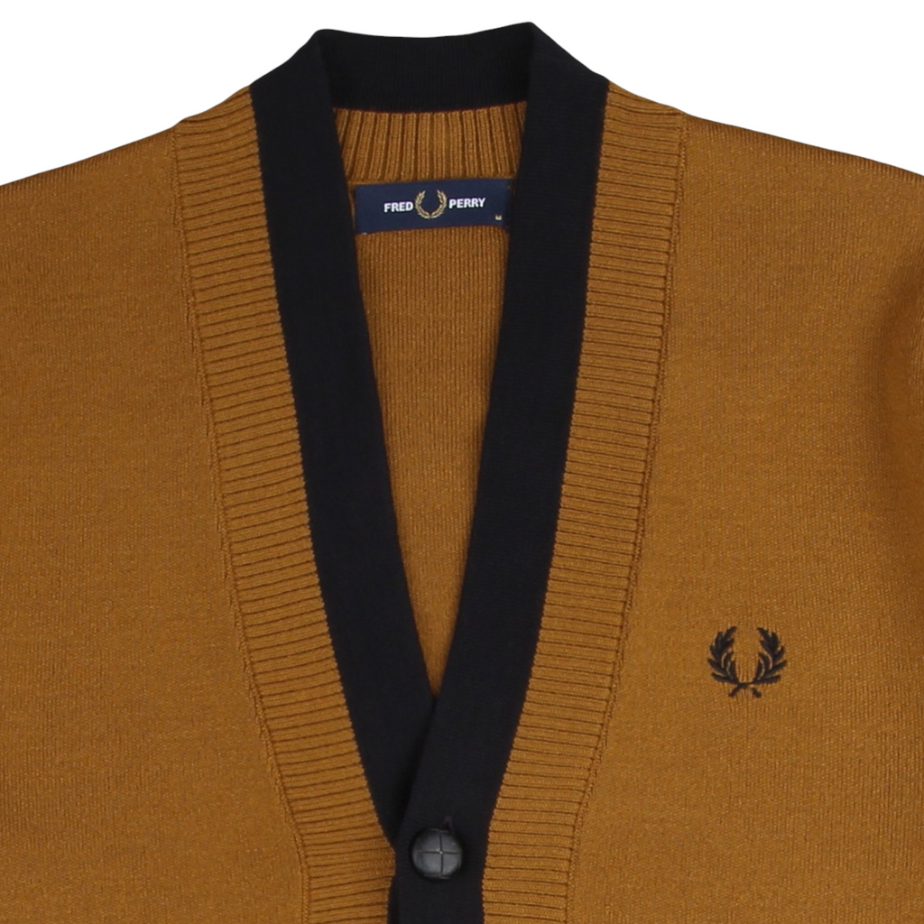 FRED PERRY DOUBLE PLACKET CARDIGAN - Le Fix