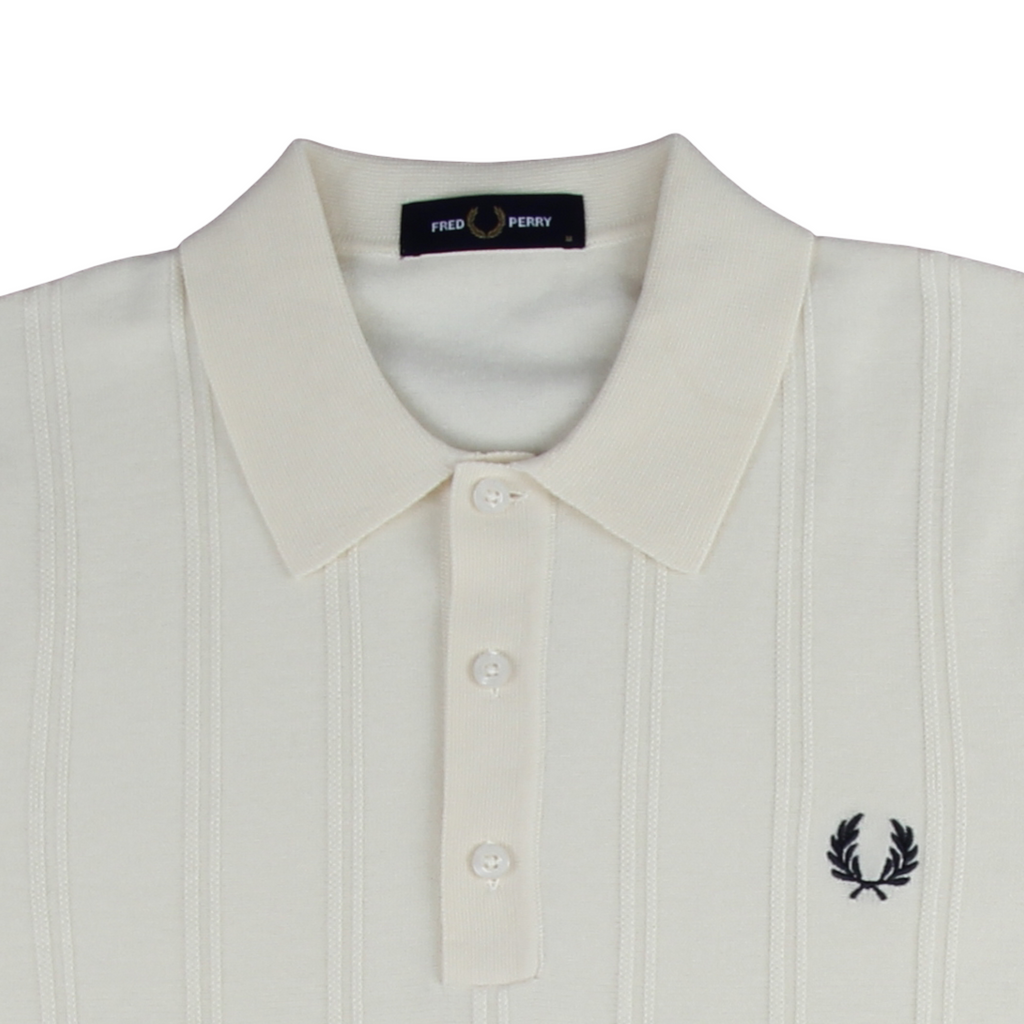 FRED PERRY TIPPING TEXTURE STRIKKET POLO - Le Fix
